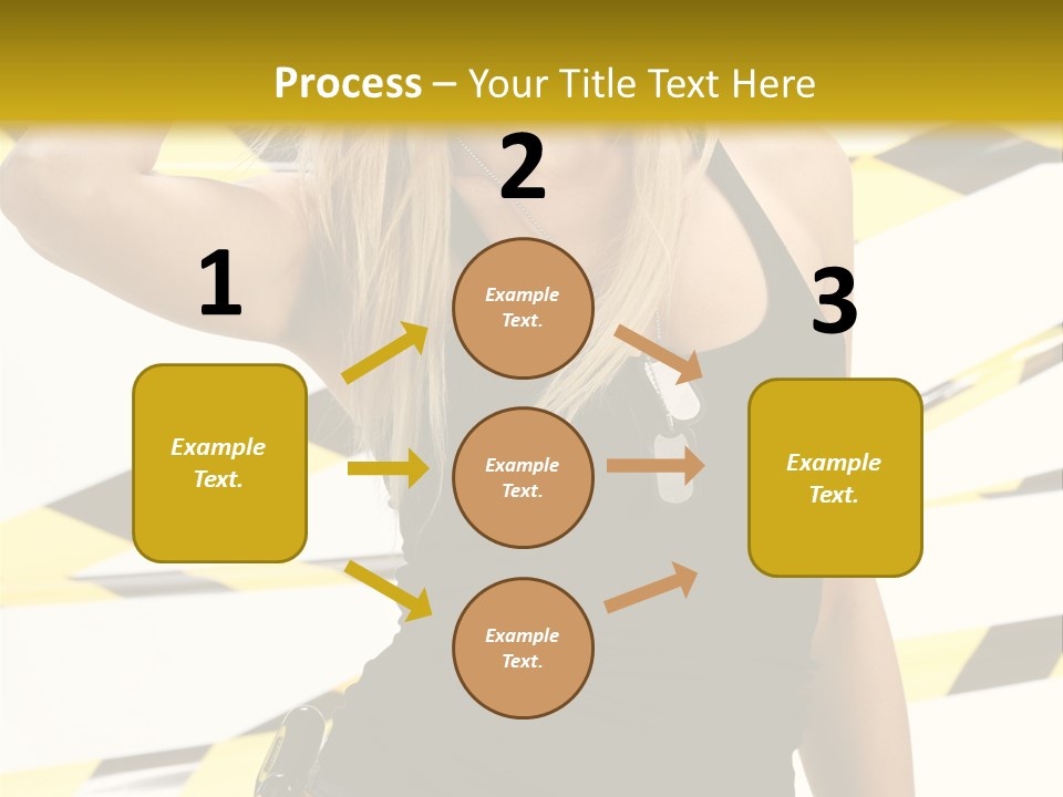 Female Blonde Sexy PowerPoint Template