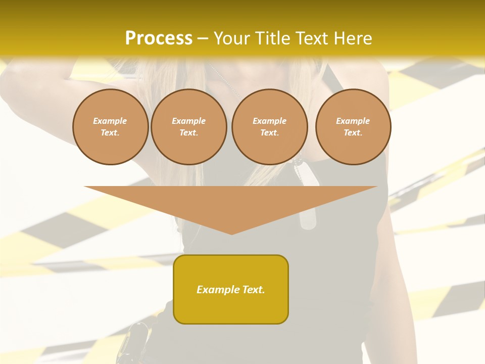 Female Blonde Sexy PowerPoint Template