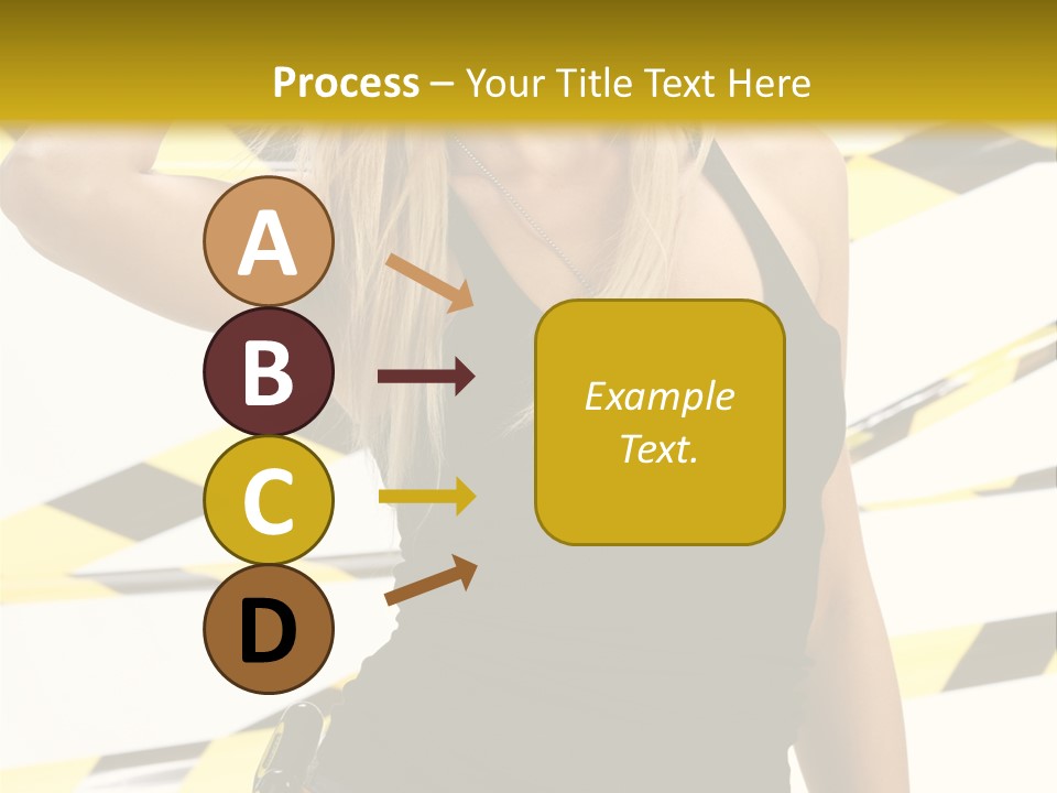 Female Blonde Sexy PowerPoint Template