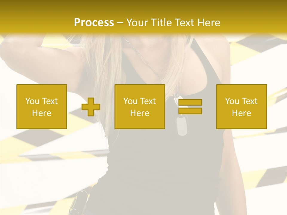 Female Blonde Sexy PowerPoint Template