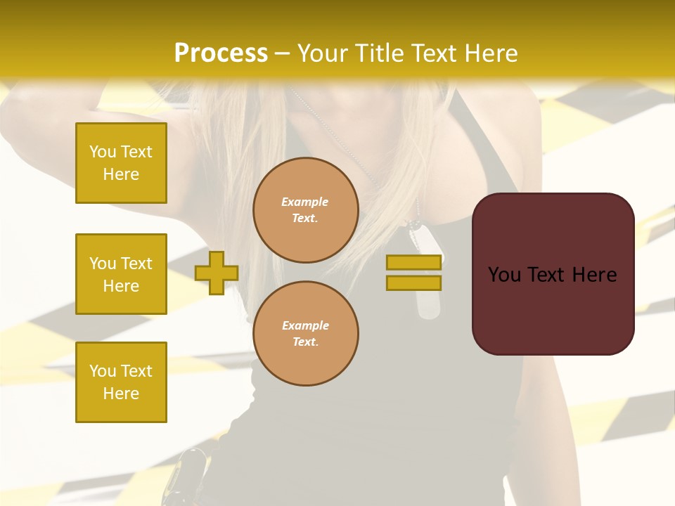 Female Blonde Sexy PowerPoint Template