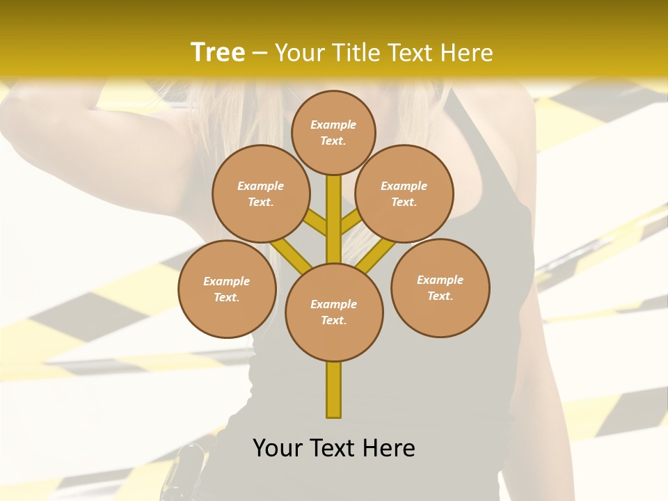 Female Blonde Sexy PowerPoint Template