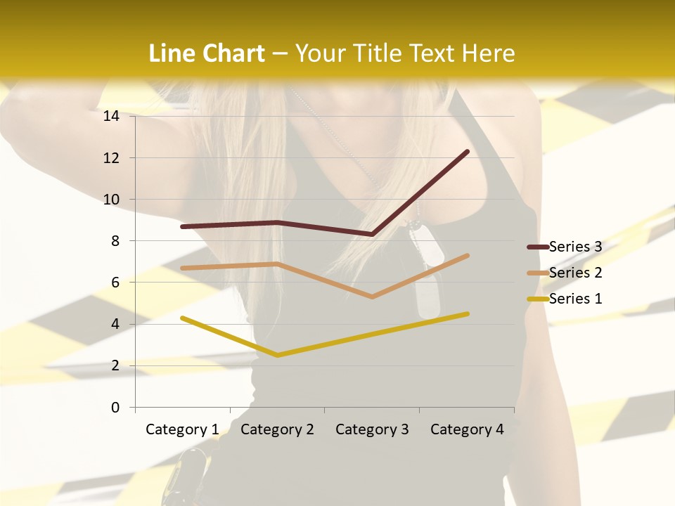 Female Blonde Sexy PowerPoint Template