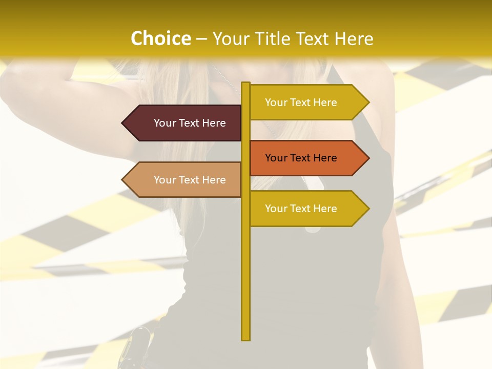 Female Blonde Sexy PowerPoint Template