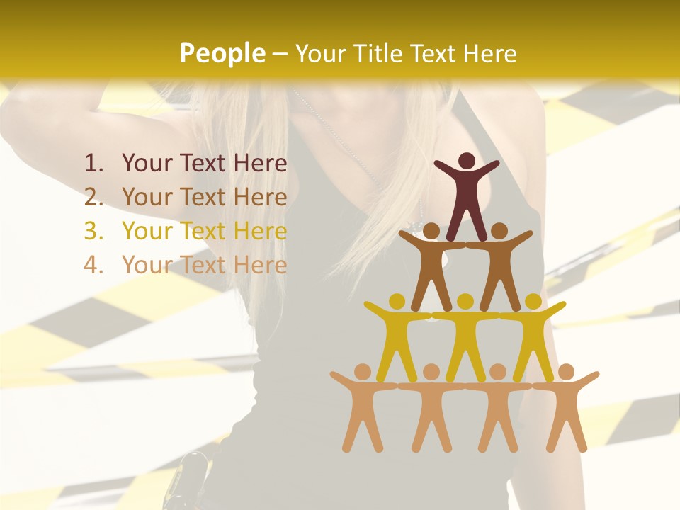 Female Blonde Sexy PowerPoint Template