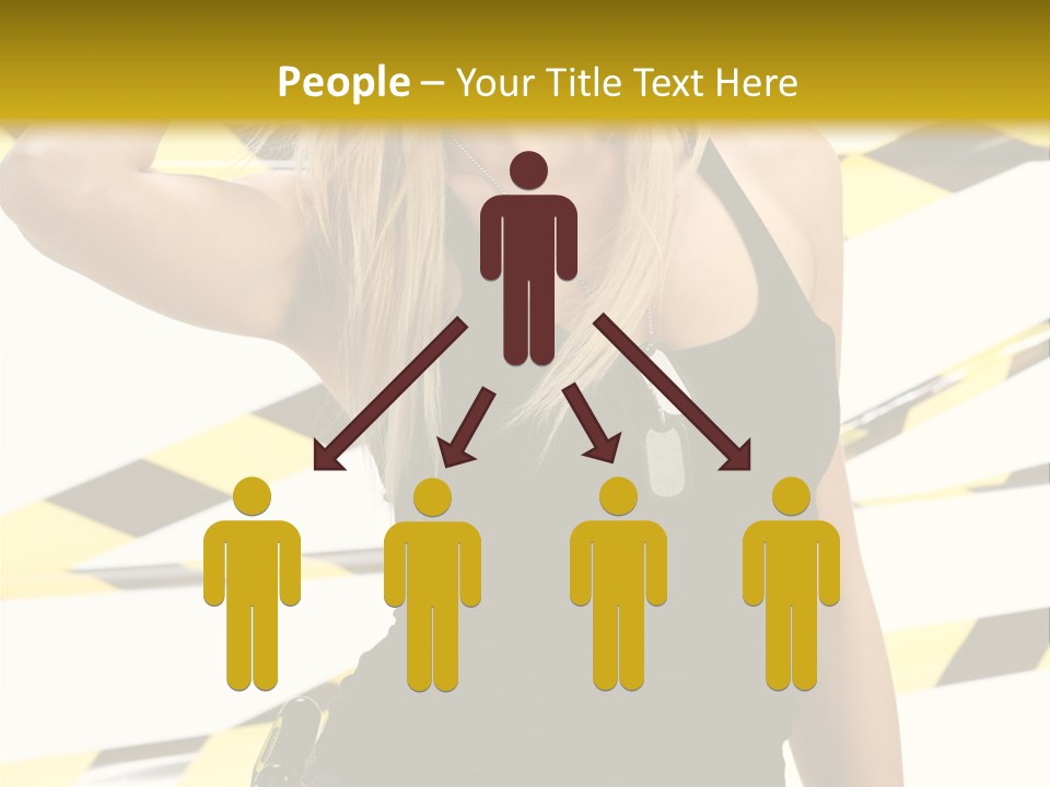 Female Blonde Sexy PowerPoint Template