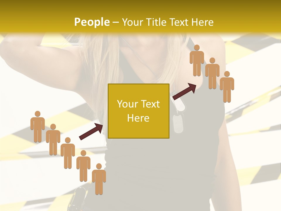 Female Blonde Sexy PowerPoint Template