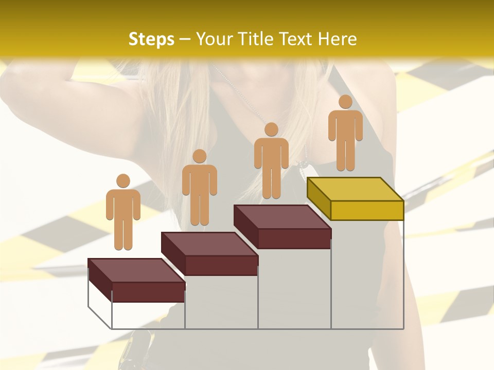 Female Blonde Sexy PowerPoint Template