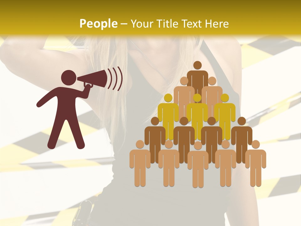 Female Blonde Sexy PowerPoint Template