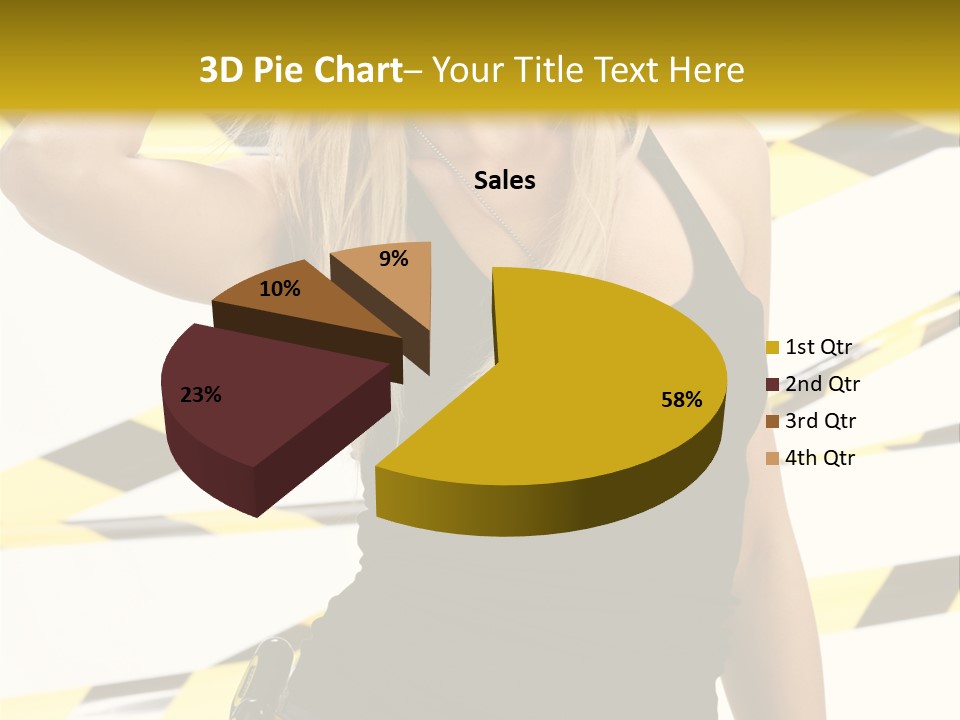 Female Blonde Sexy PowerPoint Template