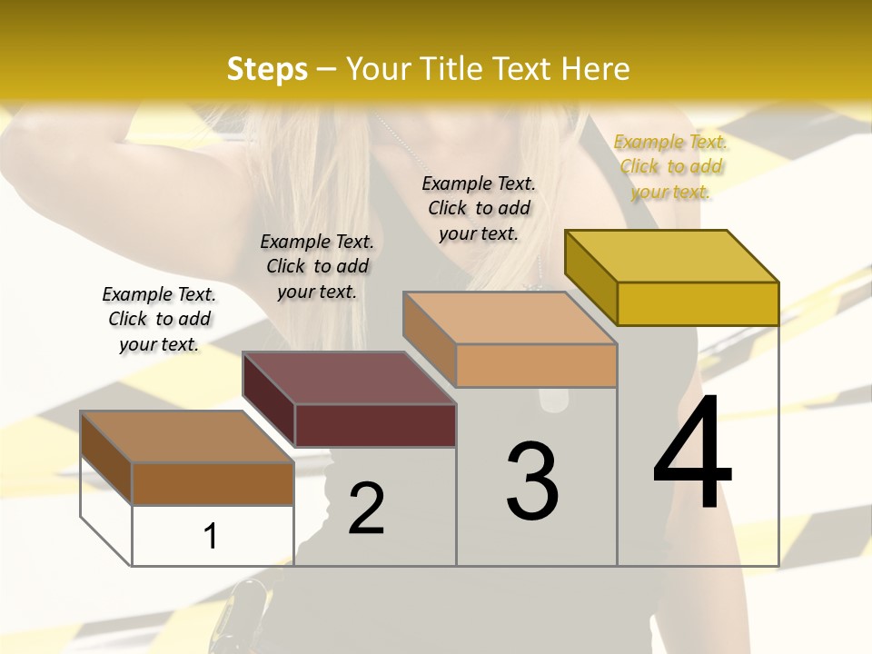Female Blonde Sexy PowerPoint Template
