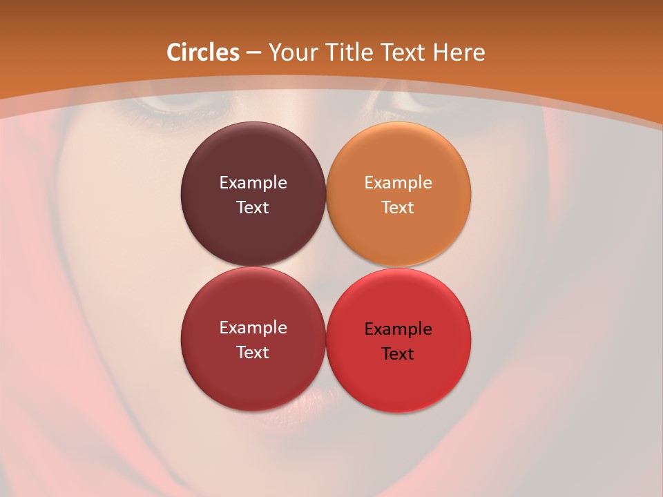 A Woman In A Red Hijab Powerpoint Presentation PowerPoint Template