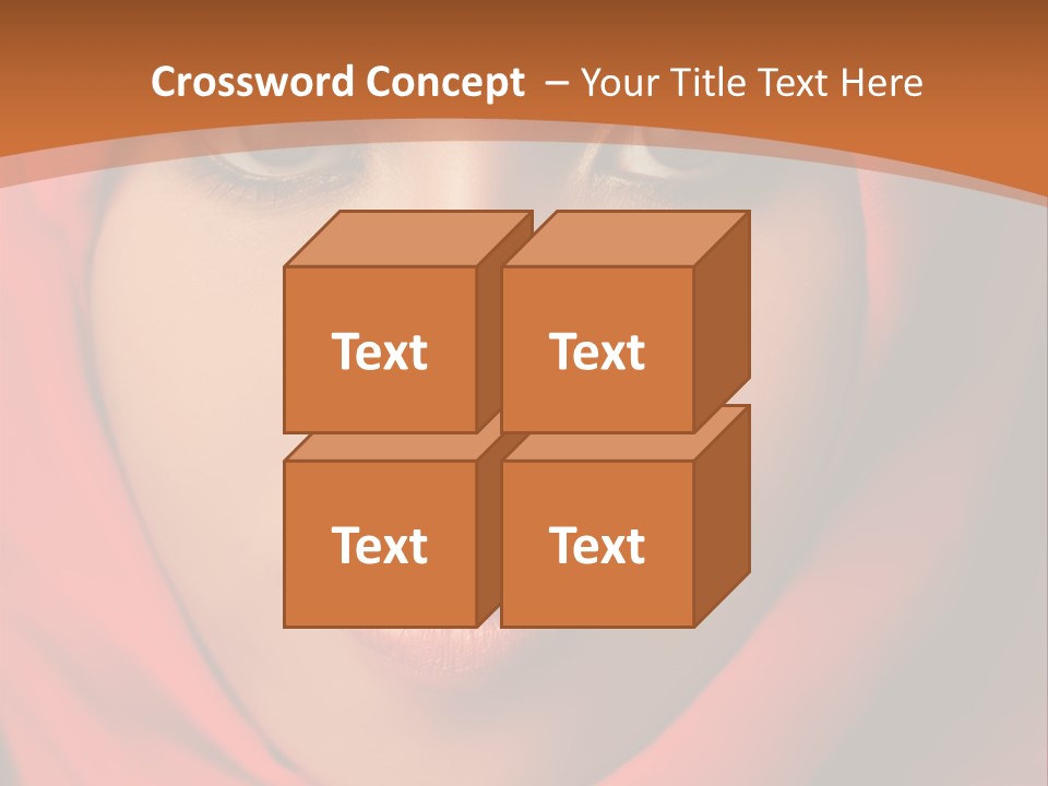 A Woman In A Red Hijab Powerpoint Presentation PowerPoint Template