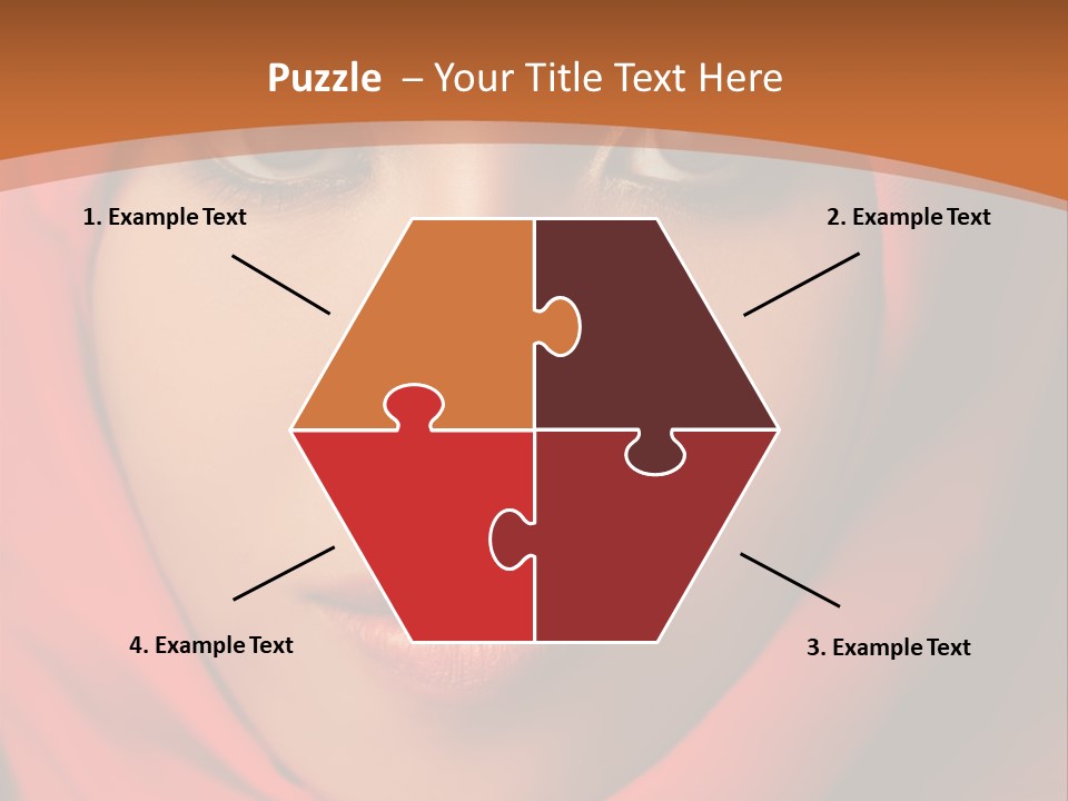 A Woman In A Red Hijab Powerpoint Presentation PowerPoint Template