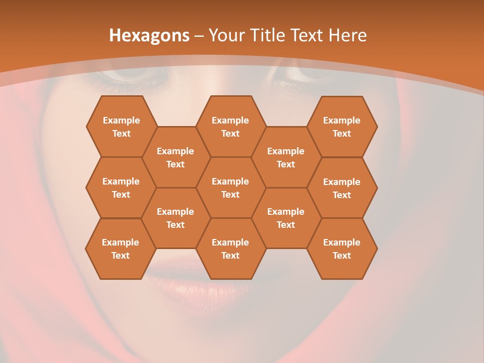 A Woman In A Red Hijab Powerpoint Presentation PowerPoint Template