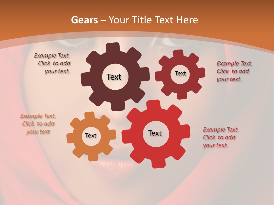 A Woman In A Red Hijab Powerpoint Presentation PowerPoint Template