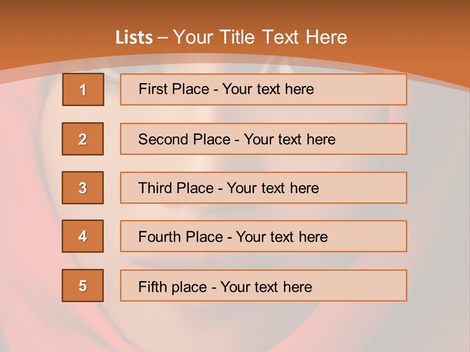A Woman In A Red Hijab Powerpoint Presentation PowerPoint Template