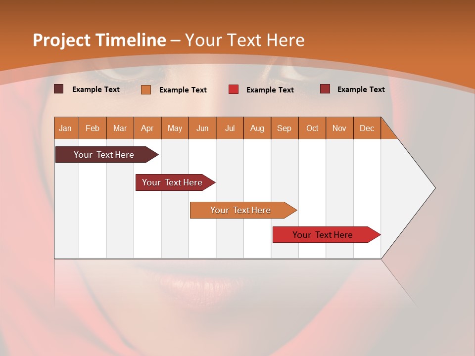 A Woman In A Red Hijab Powerpoint Presentation PowerPoint Template