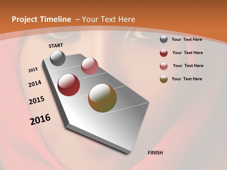 A Woman In A Red Hijab Powerpoint Presentation PowerPoint Template