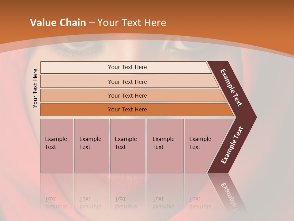 A Woman In A Red Hijab Powerpoint Presentation PowerPoint Template