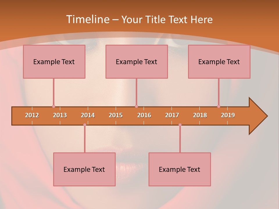 A Woman In A Red Hijab Powerpoint Presentation PowerPoint Template