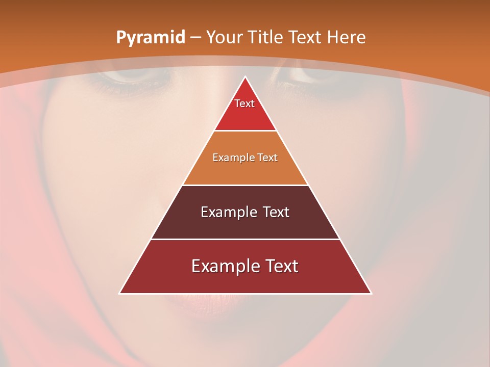 A Woman In A Red Hijab Powerpoint Presentation PowerPoint Template