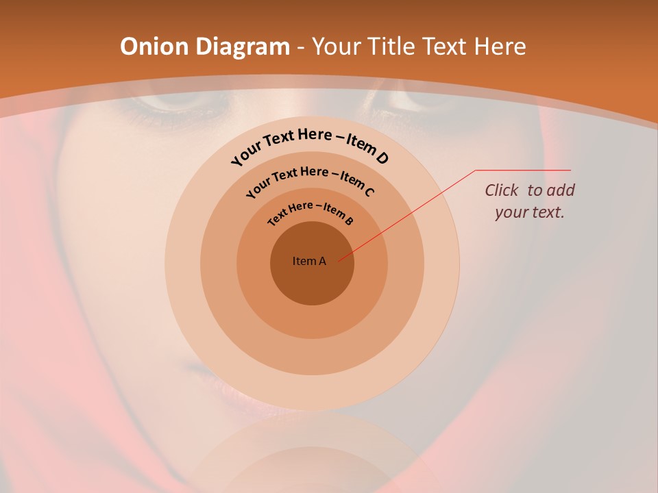 A Woman In A Red Hijab Powerpoint Presentation PowerPoint Template