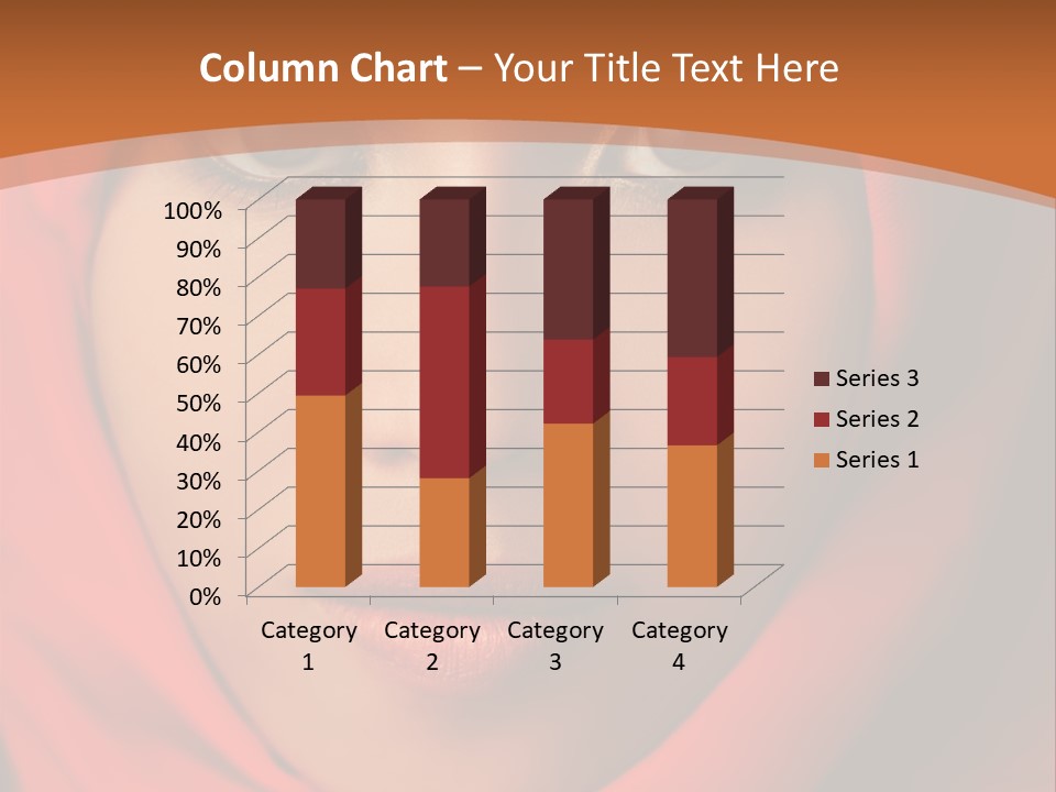 A Woman In A Red Hijab Powerpoint Presentation PowerPoint Template
