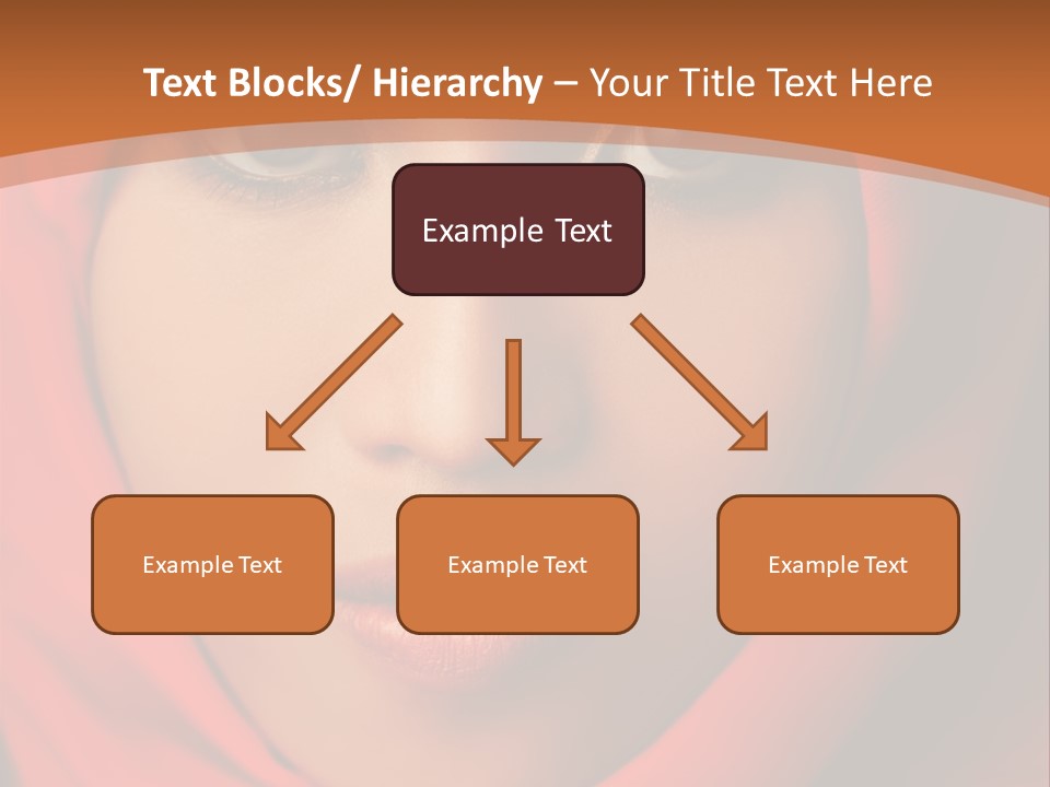 A Woman In A Red Hijab Powerpoint Presentation PowerPoint Template