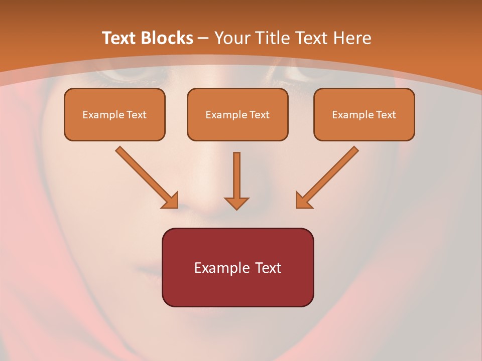 A Woman In A Red Hijab Powerpoint Presentation PowerPoint Template