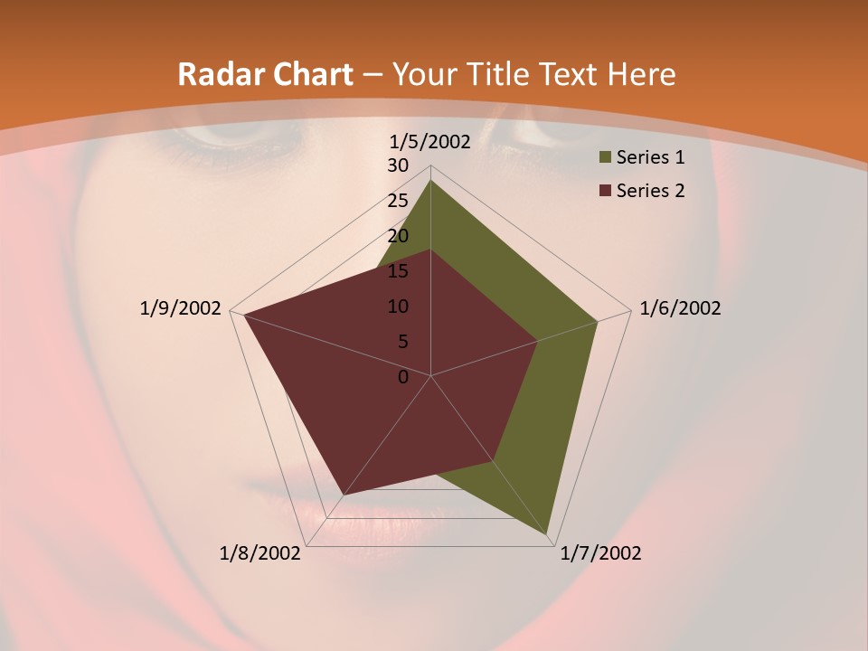 A Woman In A Red Hijab Powerpoint Presentation PowerPoint Template