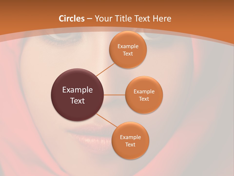 A Woman In A Red Hijab Powerpoint Presentation PowerPoint Template