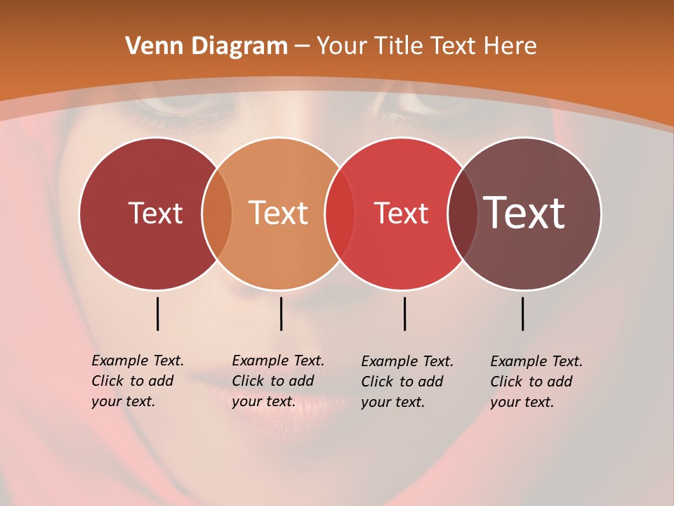 A Woman In A Red Hijab Powerpoint Presentation PowerPoint Template