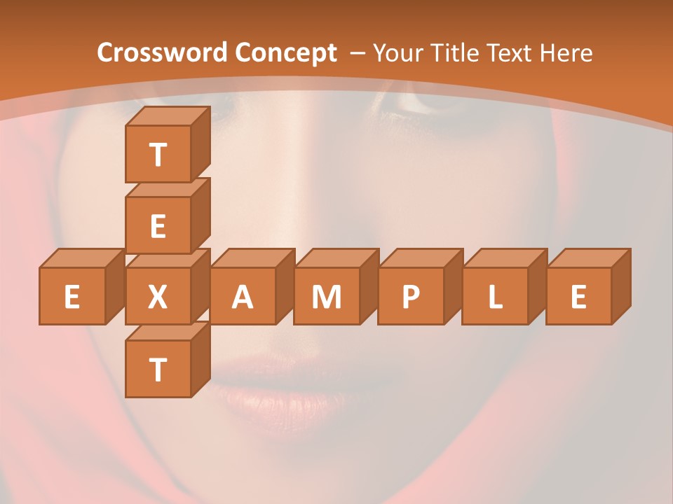 A Woman In A Red Hijab Powerpoint Presentation PowerPoint Template