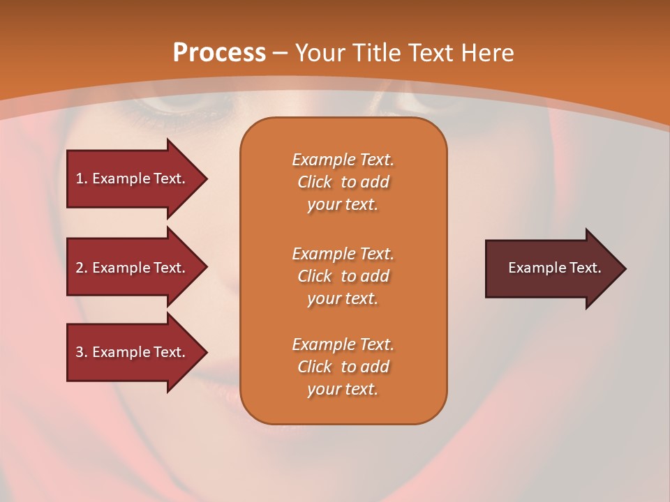 A Woman In A Red Hijab Powerpoint Presentation PowerPoint Template