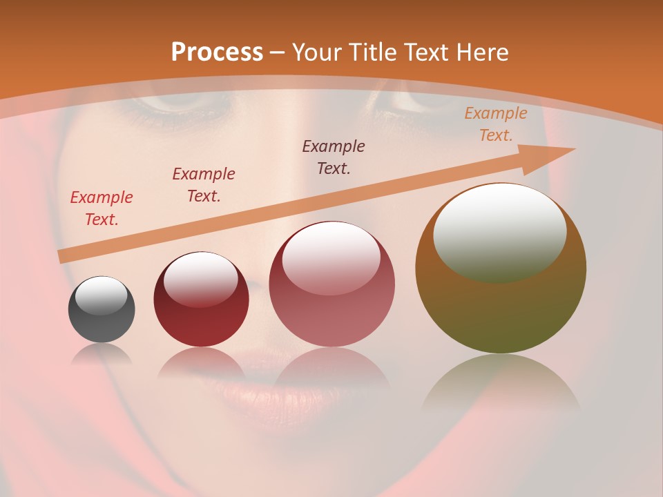 A Woman In A Red Hijab Powerpoint Presentation PowerPoint Template