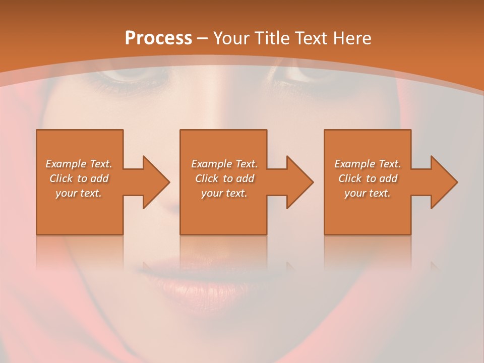 A Woman In A Red Hijab Powerpoint Presentation PowerPoint Template