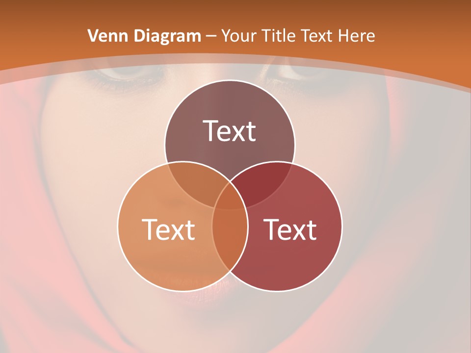 A Woman In A Red Hijab Powerpoint Presentation PowerPoint Template