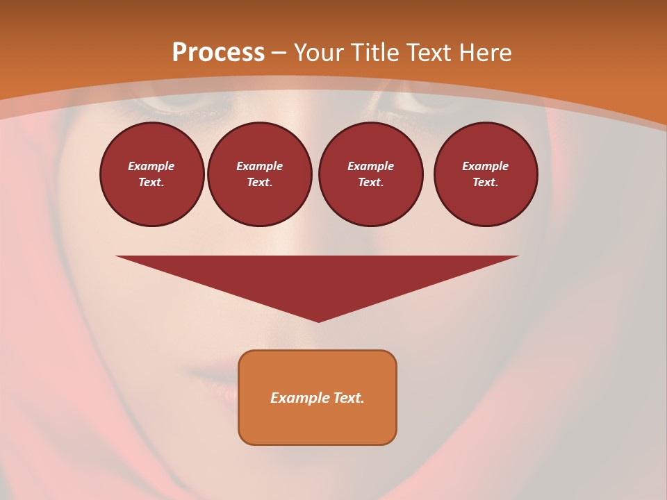 A Woman In A Red Hijab Powerpoint Presentation PowerPoint Template