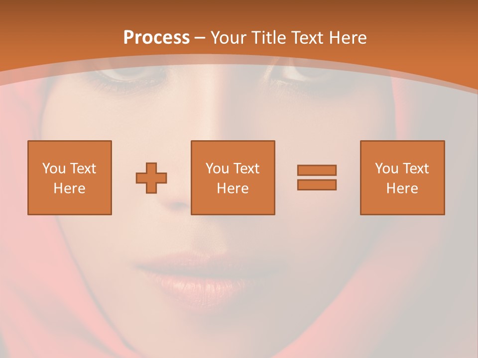 A Woman In A Red Hijab Powerpoint Presentation PowerPoint Template