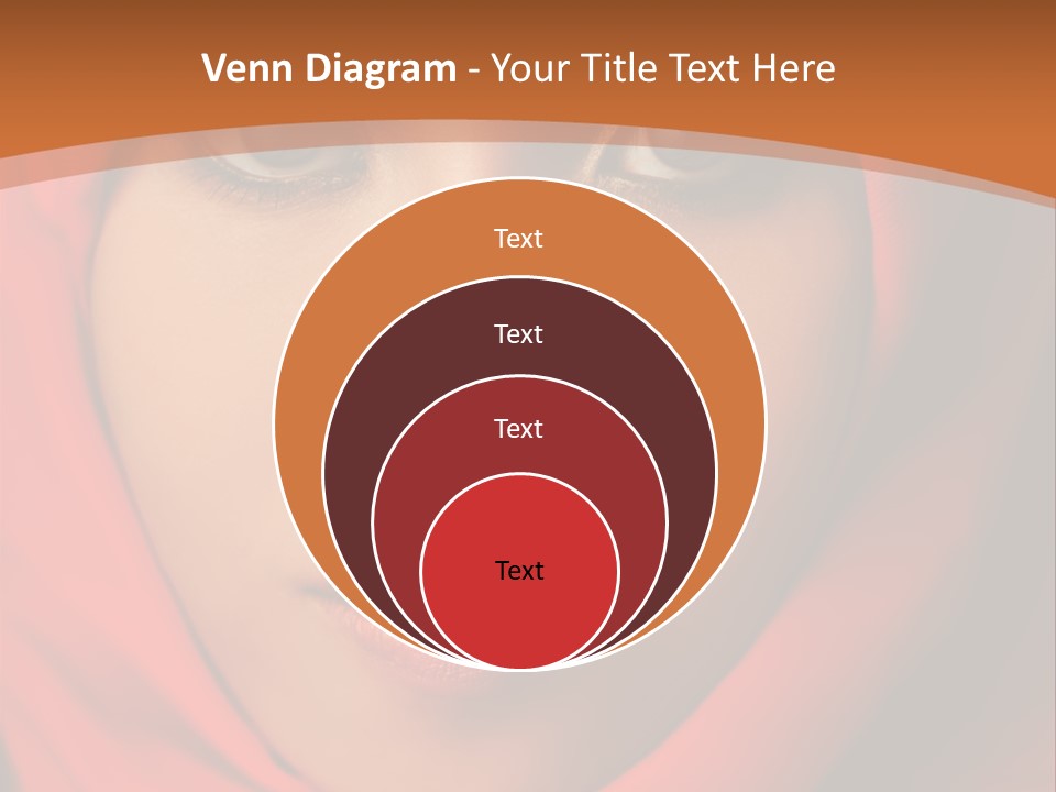 A Woman In A Red Hijab Powerpoint Presentation PowerPoint Template