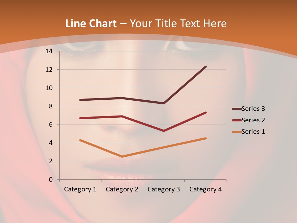 A Woman In A Red Hijab Powerpoint Presentation PowerPoint Template