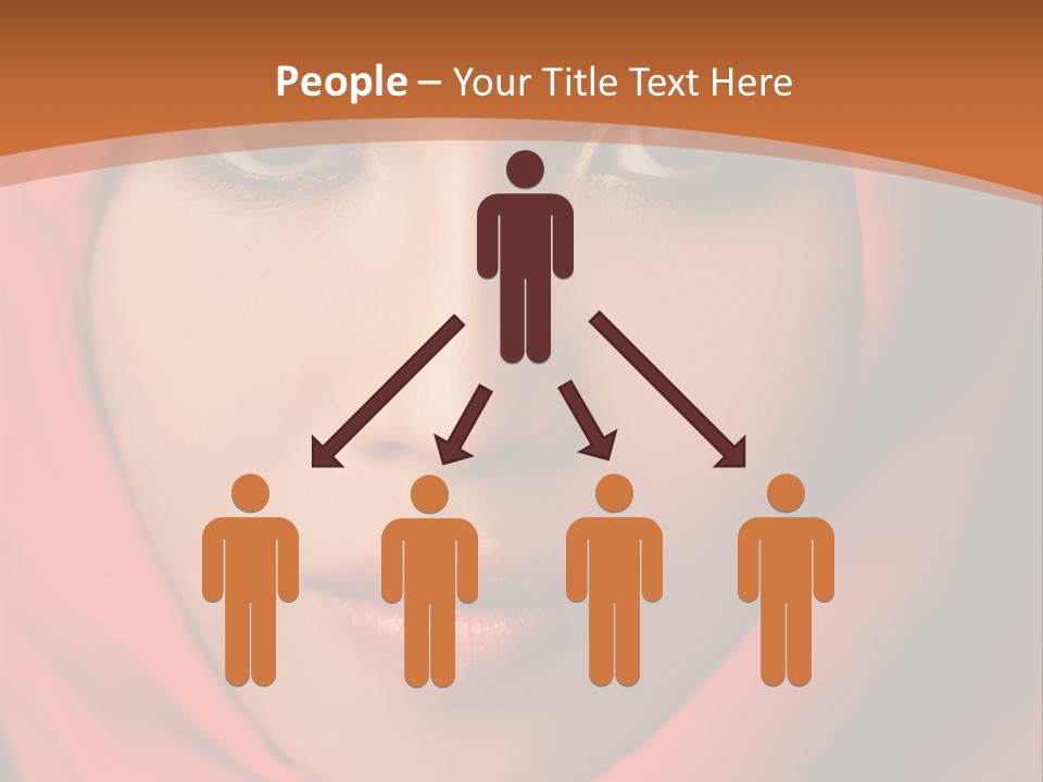 A Woman In A Red Hijab Powerpoint Presentation PowerPoint Template