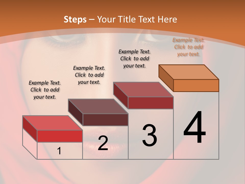 A Woman In A Red Hijab Powerpoint Presentation PowerPoint Template