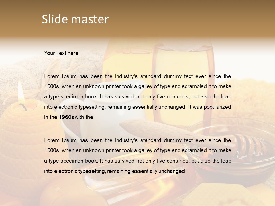 Care Natural Oils PowerPoint Template