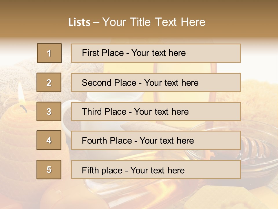 Care Natural Oils PowerPoint Template