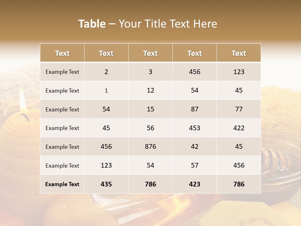 Care Natural Oils PowerPoint Template