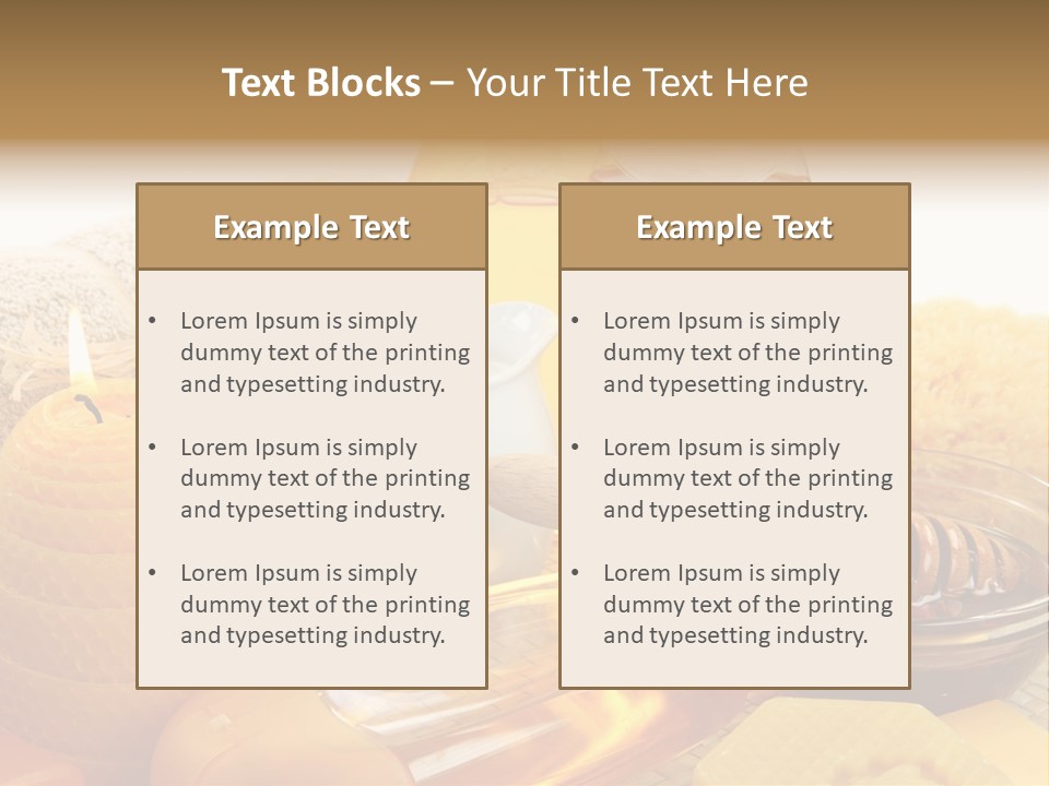 Care Natural Oils PowerPoint Template