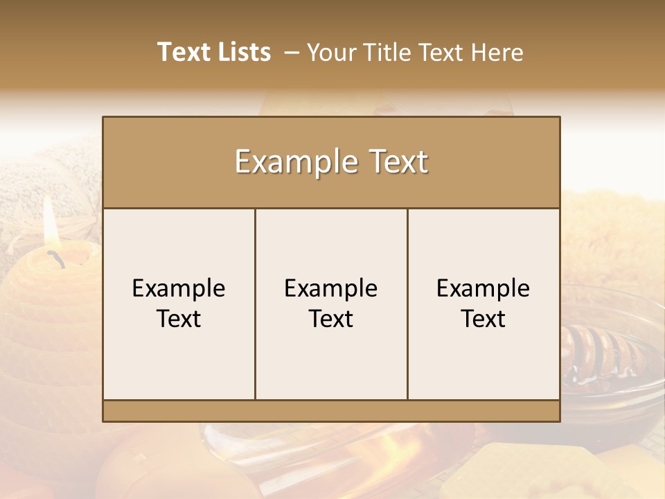 Care Natural Oils PowerPoint Template