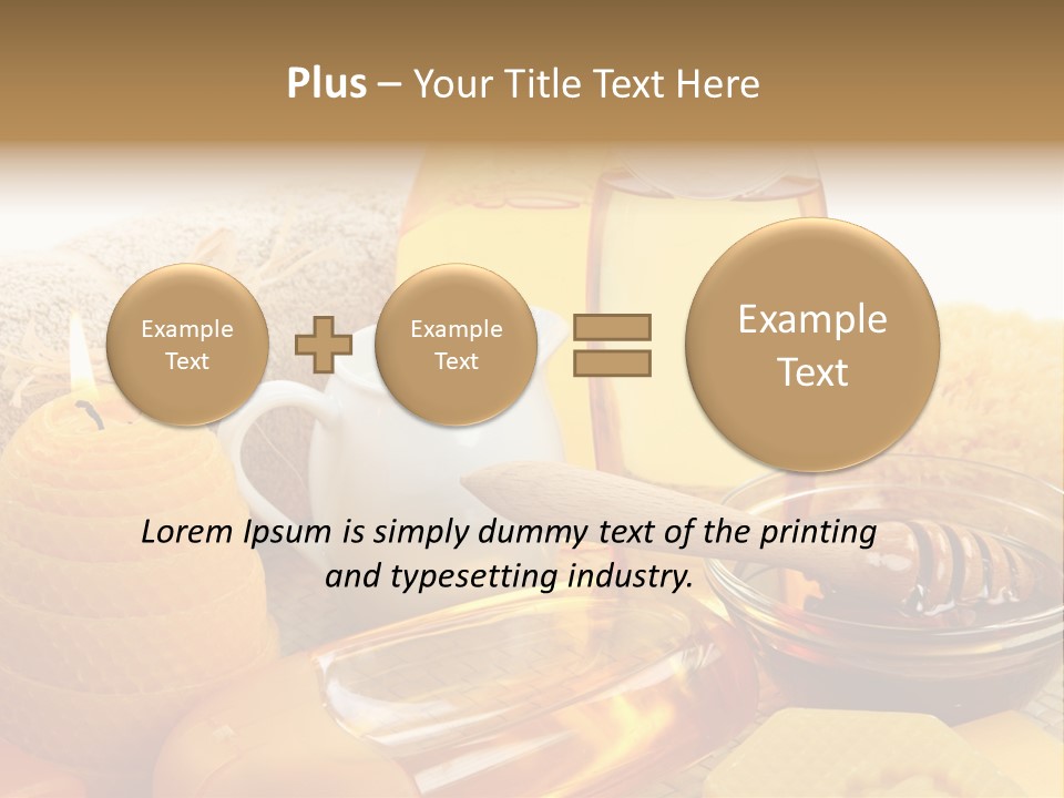 Care Natural Oils PowerPoint Template
